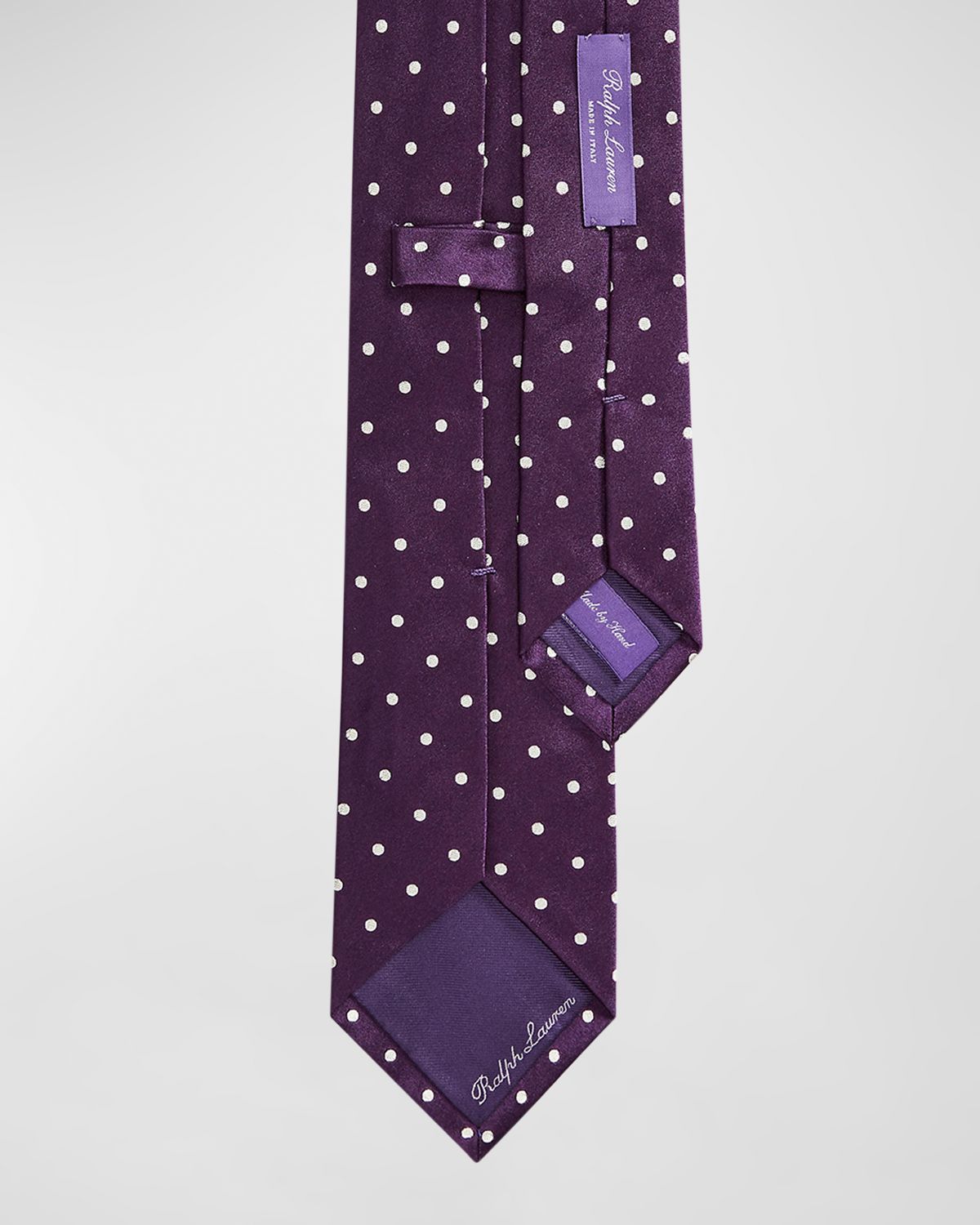 Ralph Lauren Purple Label Men 's Dotted Satin Tie