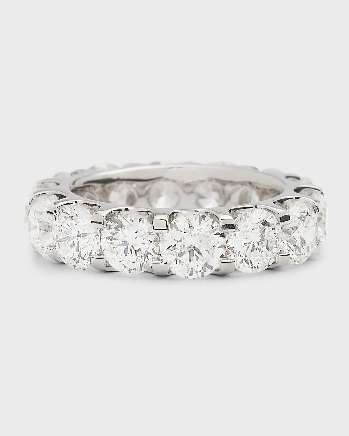 Neiman Marcus Lab Grown Diamonds Lab Grown Diamond 18K White Gold Eternity Band Ring, Size 6