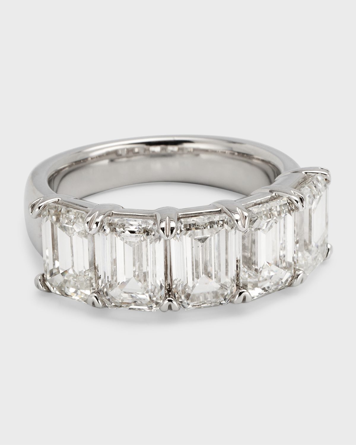 Neiman Marcus Lab Grown Diamonds Lab Grown Diamond 18K White Gold Emerald-Cut Ring, Size 6