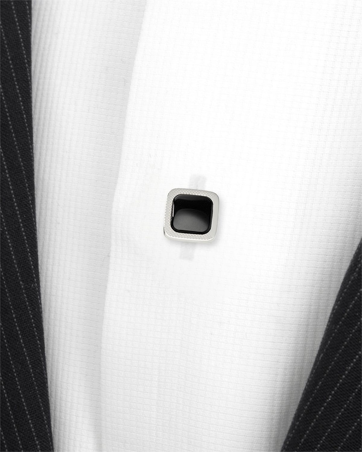 Cufflinks Inc. Men 's Onyx Cushion Shirt Studs