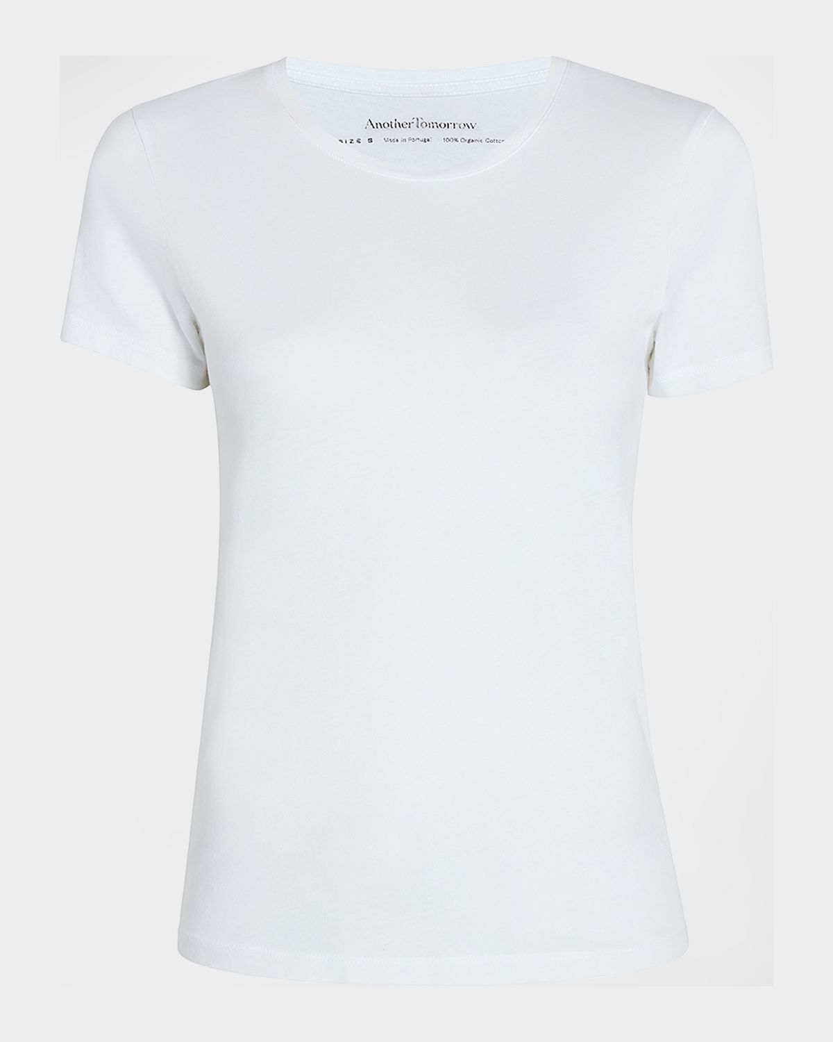 Another Tomorrow Crew-Neck Cotton Tee | Thumbnail 5 Another Tomorrow Crew-Neck Cotton Tee | Thumbnail 5