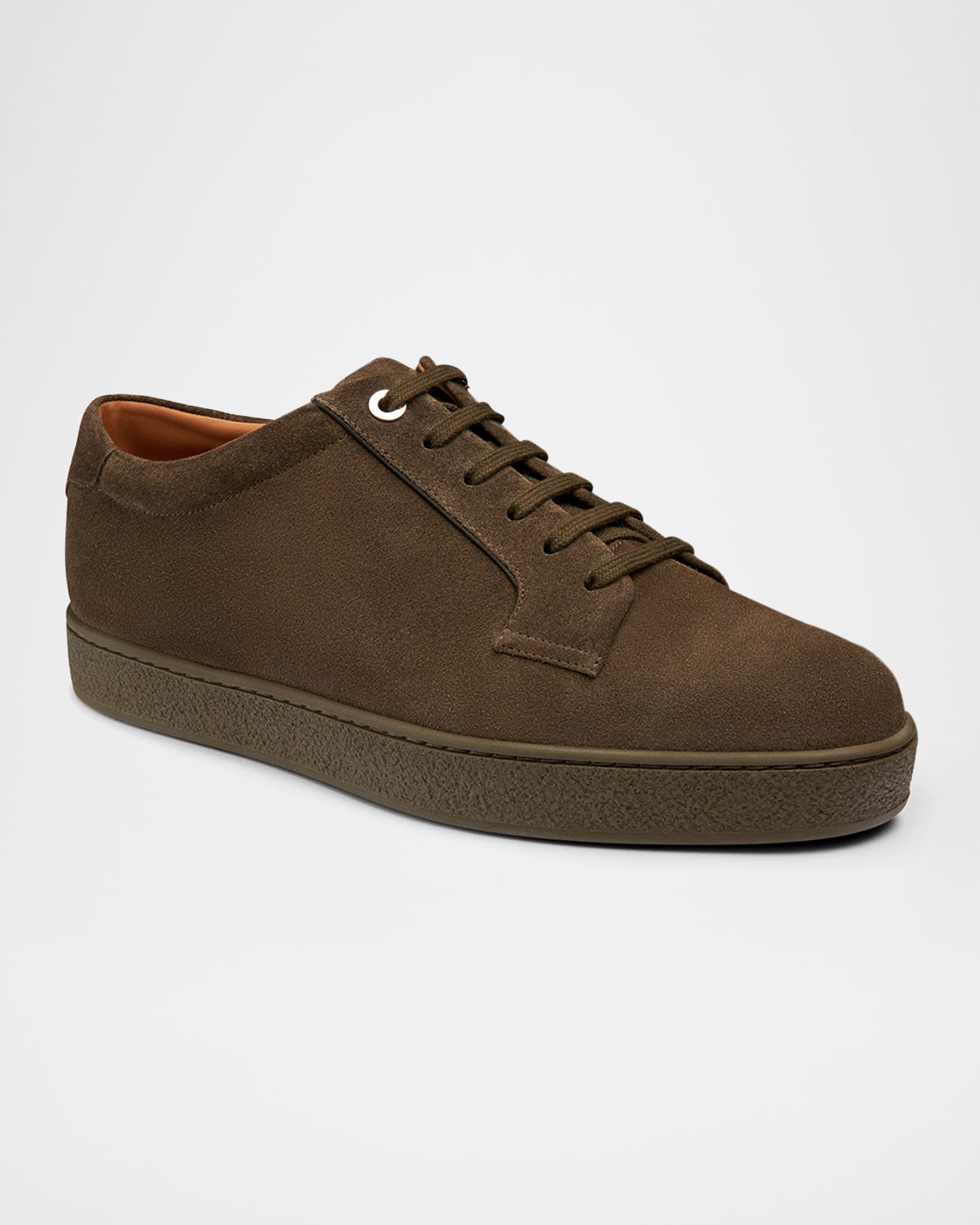 John Lobb Men 's Molton Suede Low-Top Sneakers