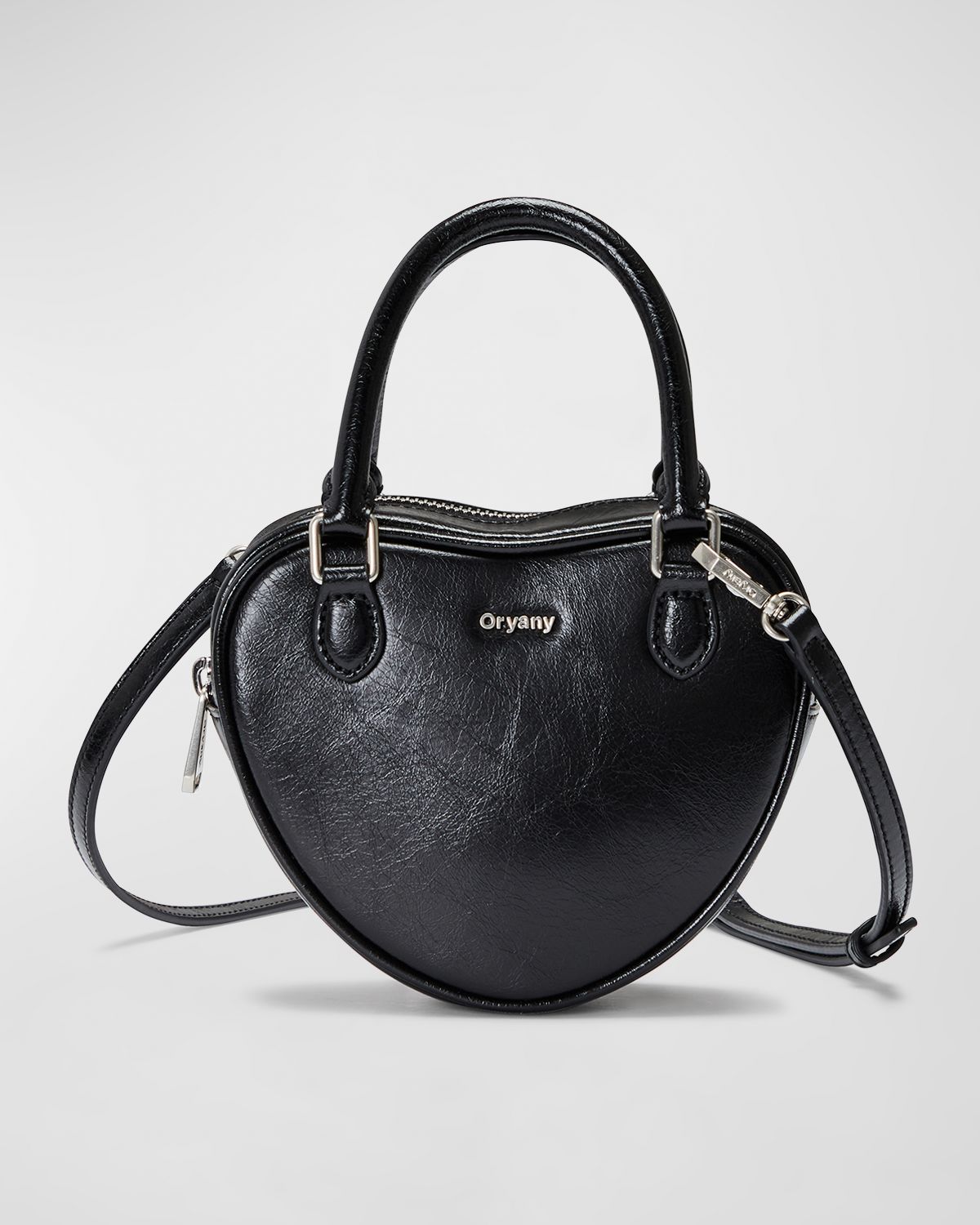 Oryany Heart Mini Leather Top-Handle Bag