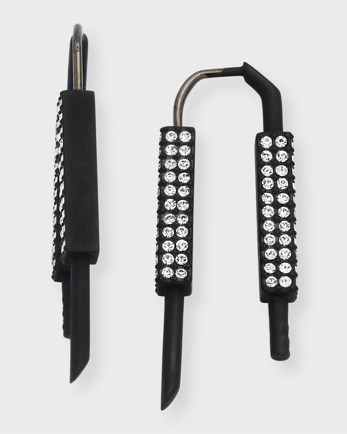 Givenchy Men 's U Lock Earrings with Crystals