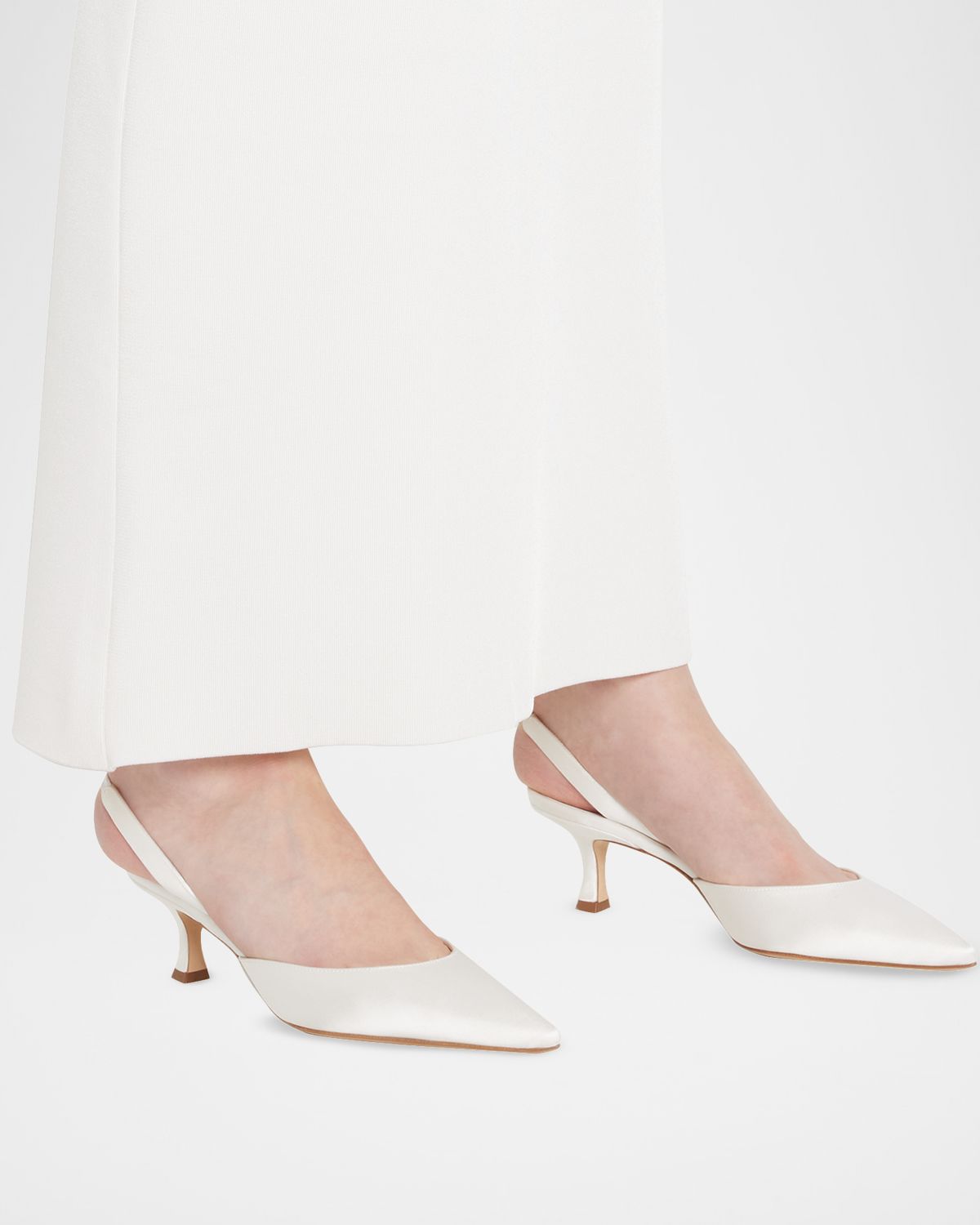 Manolo Blahnik Carolyne Kitten-Heel Halter Pumps | Thumbnail 5 Manolo Blahnik Carolyne Kitten-Heel Halter Pumps | Thumbnail 5