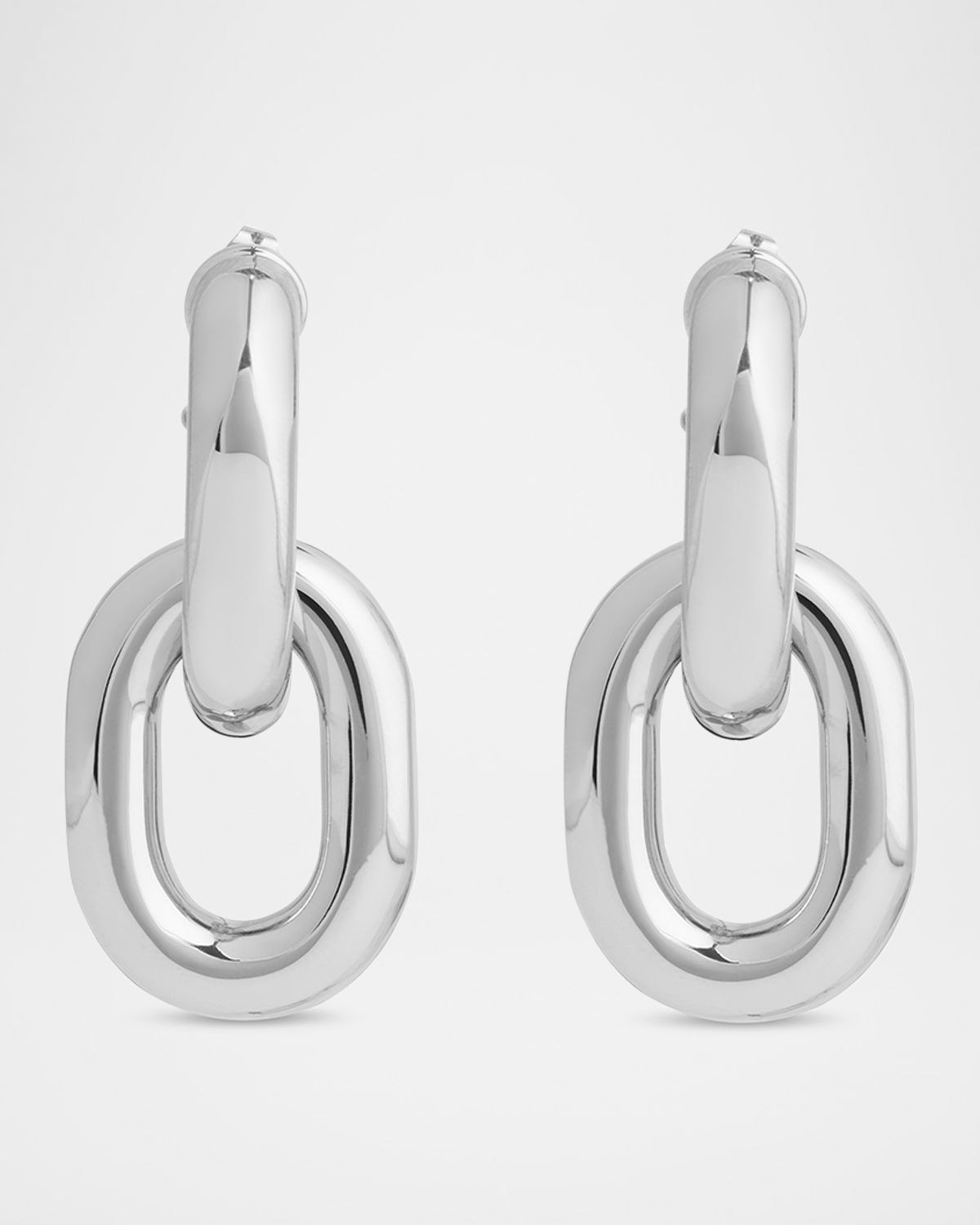 Rabanne XL Double Chain-Link Earrings
