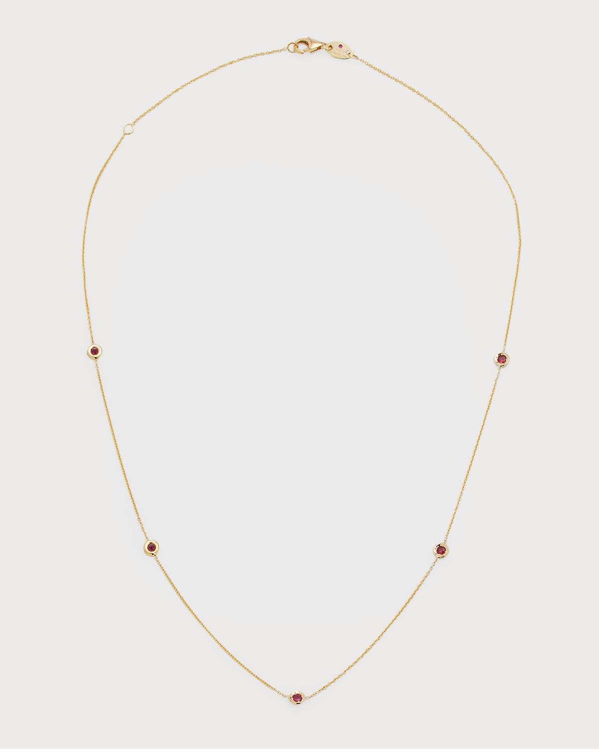 Roberto Coin 18k Gold Ruby 5-Station Necklace