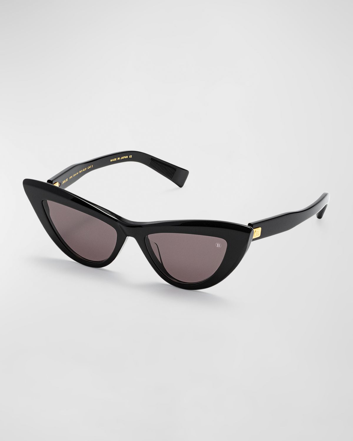 Balmain Monogram Acetate & Titanium Cat-Eye Sunglasses