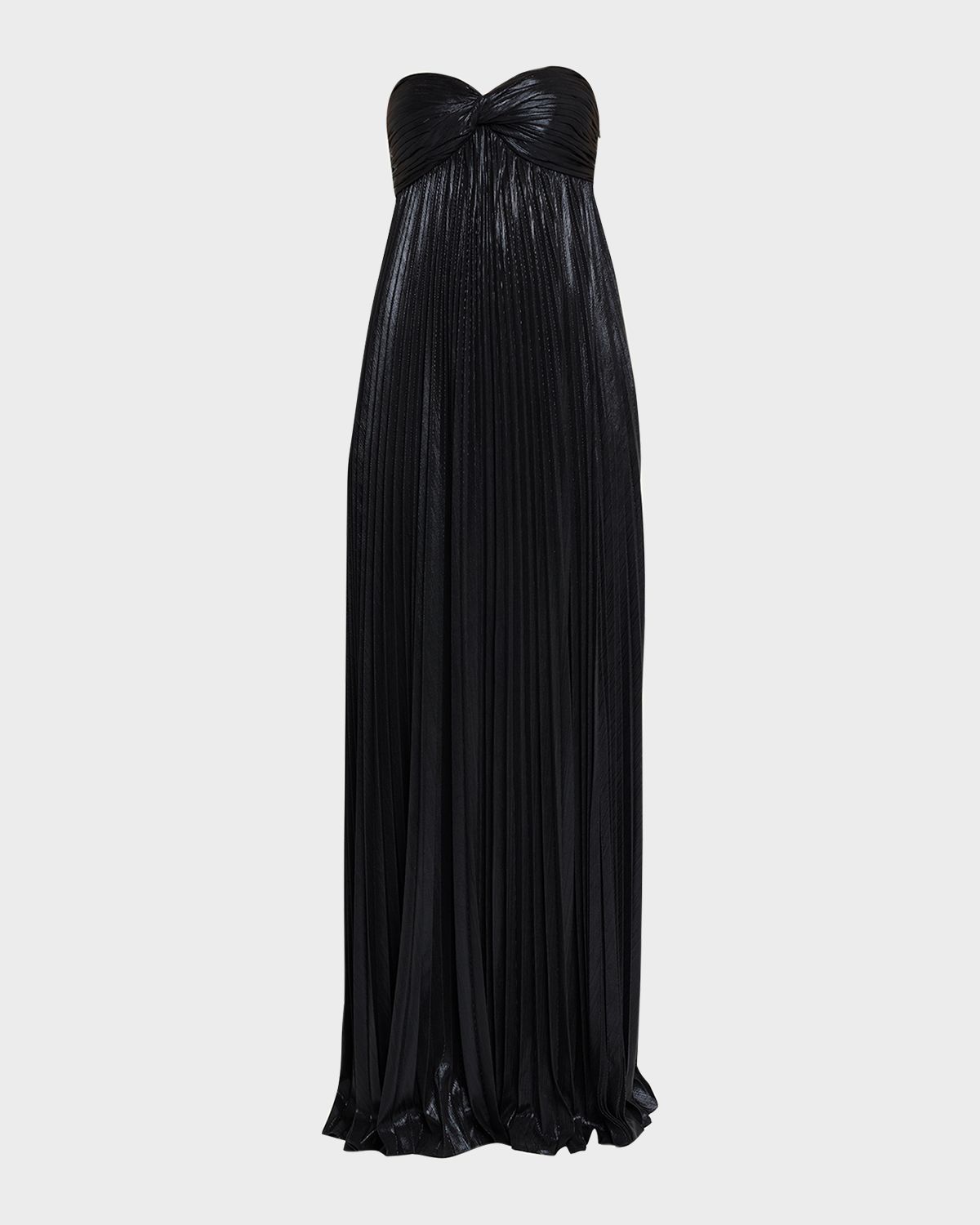 Retrofete Zoa Strapless Lamé Twisted-Bodice Gown - Women's Clothing