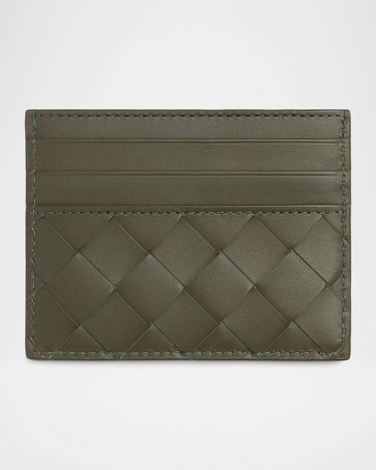 Bottega Veneta Men 's Intrecciato Leather Card Case | Thumbnail 2