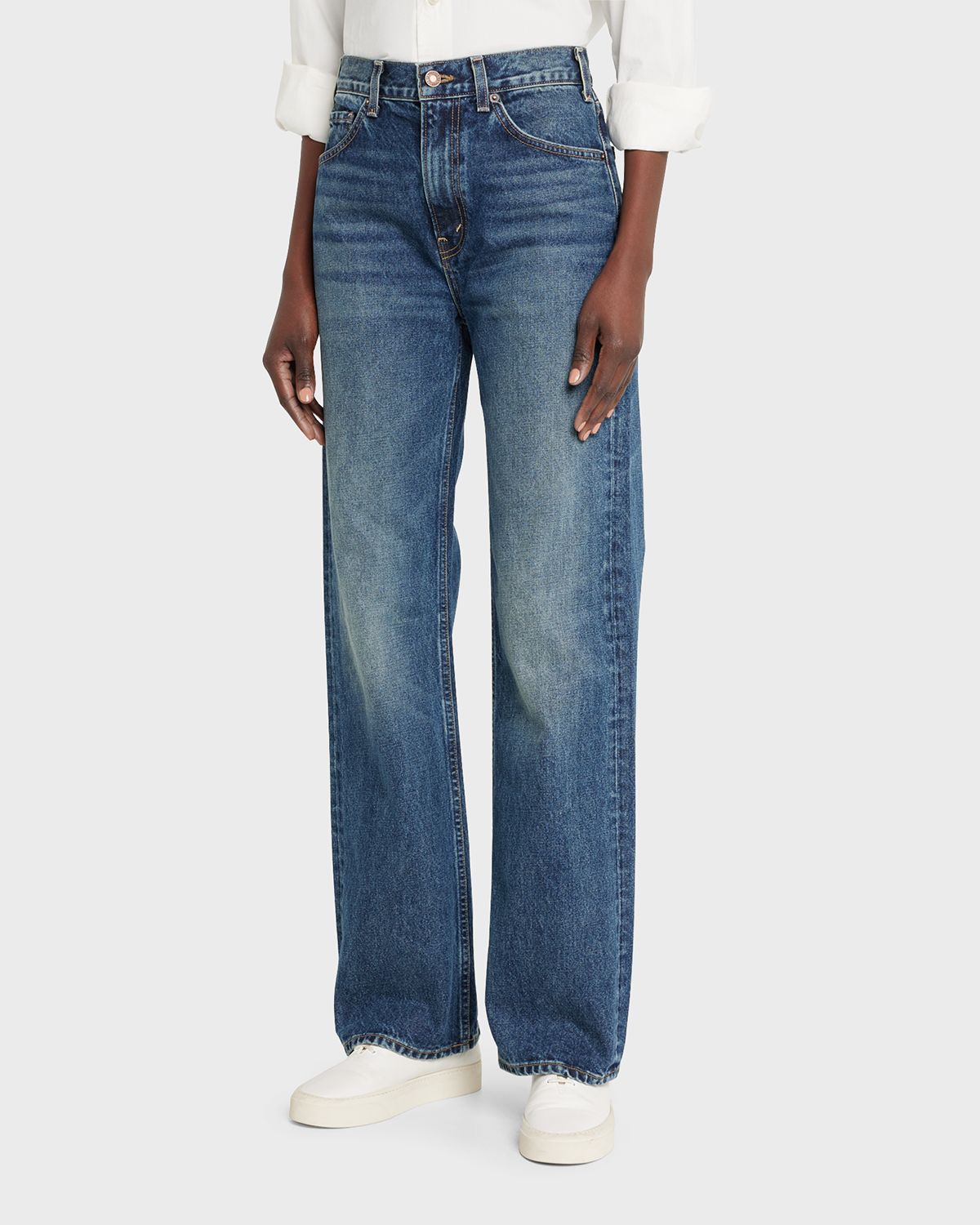 Nili Lotan Mitchell Straight-Leg Jeans