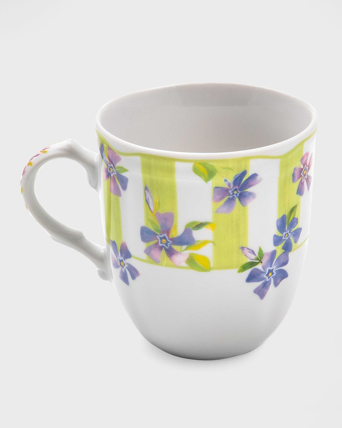 MacKenzie-Childs Green Wildflowers Mug