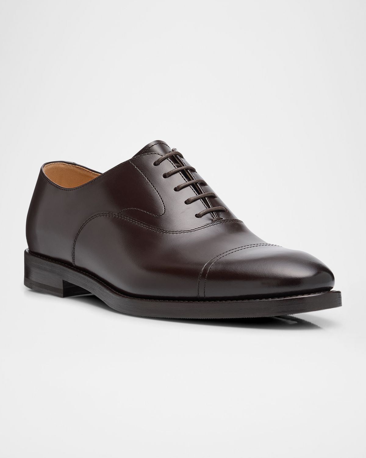 Brunello Cucinelli Men 's Calf Leather Cap-Toe Oxfords