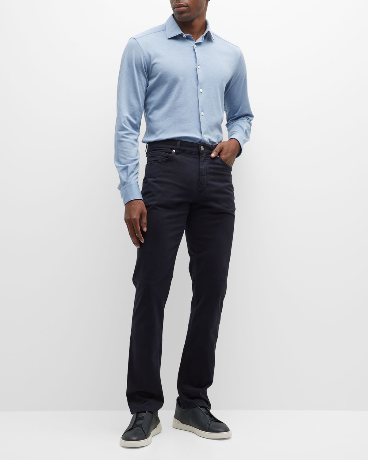 ZEGNA Men 's Cotton 5-Pocket Pants