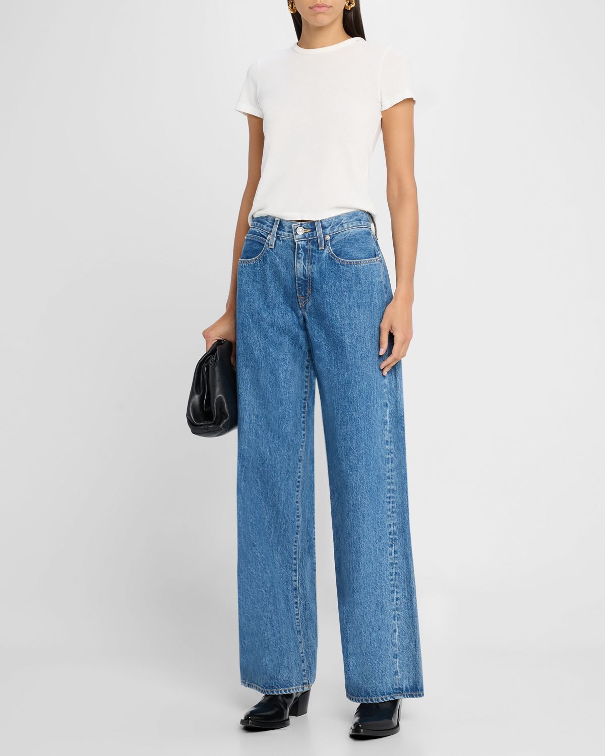 SLVRLAKE Mica Low-Rise Wide Relaxed Jeans