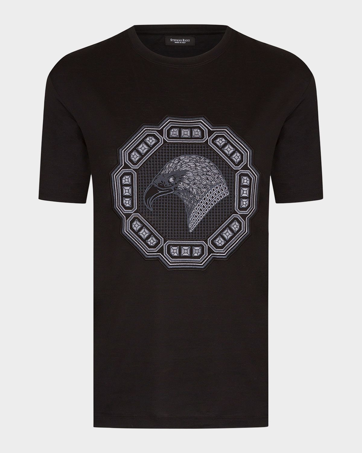 Stefano Ricci Men 's Embroidered T-Shirt