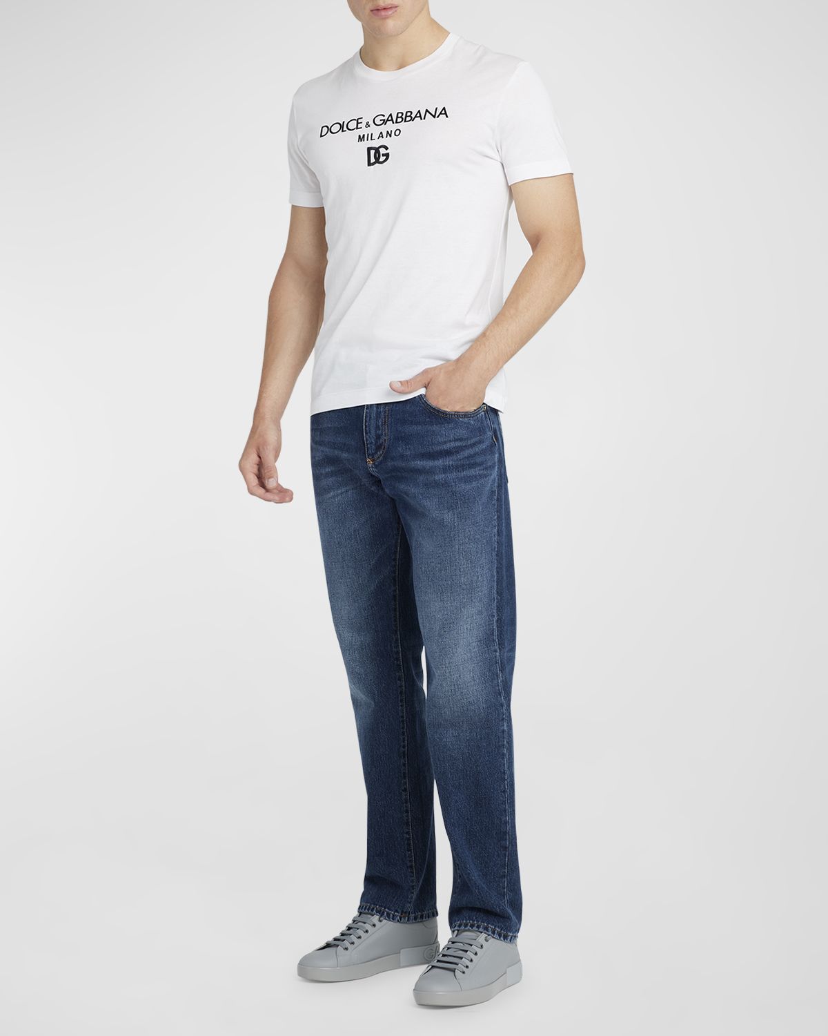 Dolce & Gabbana Men 's Jersey Logo T-Shirt