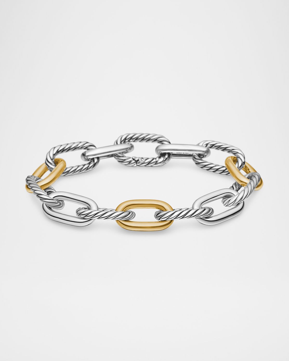 David Yurman DY Madison Chain Bracelet in Silver with 18K Gold, 11mm
