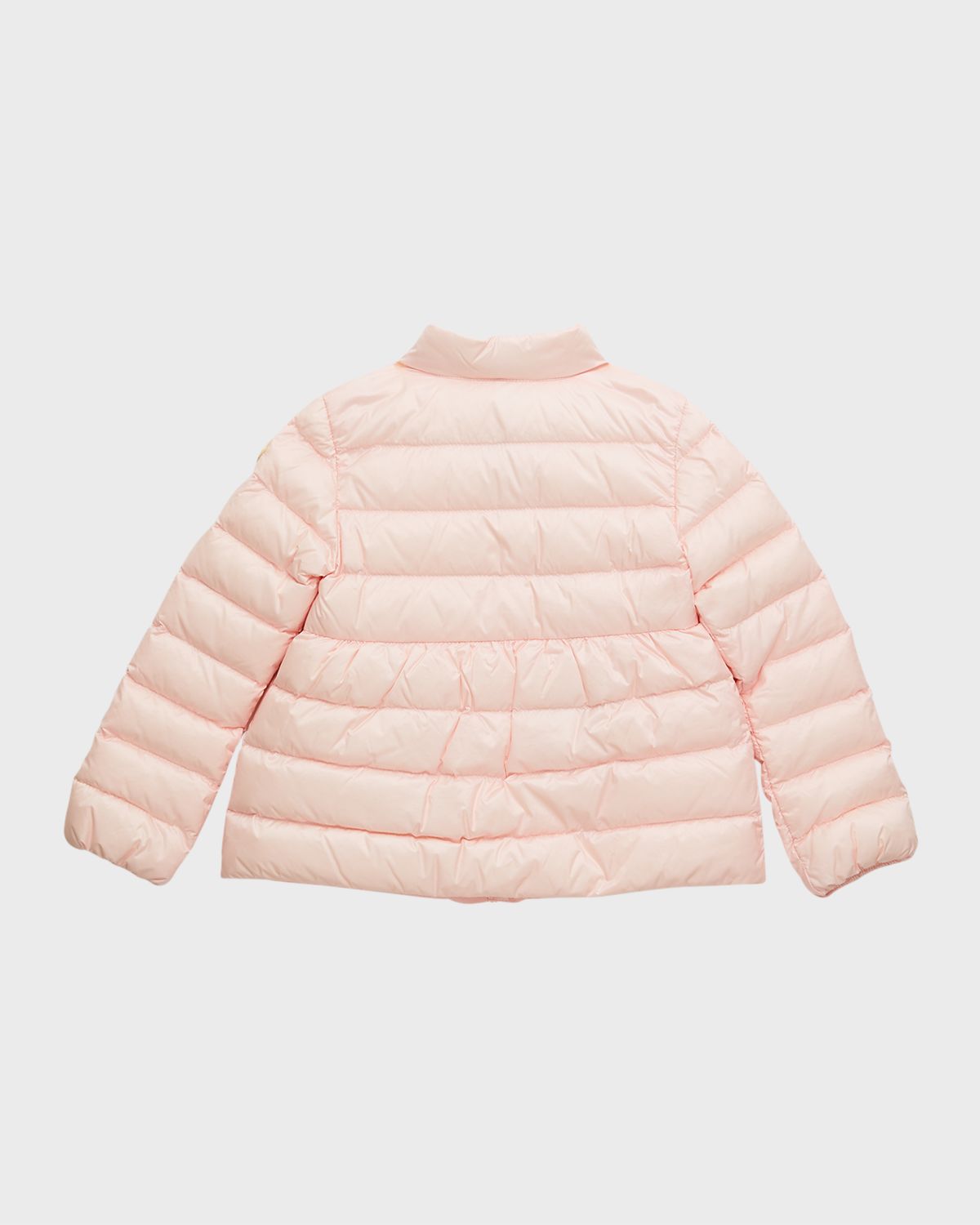 Moncler Girl 's Puffer Joelle Jacket W/ Pouch, Size 12M-3 | Thumbnail 4 Moncler Girl 's Puffer Joelle Jacket W/ Pouch, Size 12M-3 | Thumbnail 4