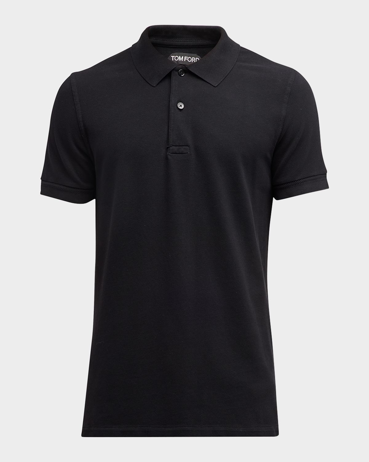 TOM FORD Men 's Cotton Pique Polo Shirt | Thumbnail 8 TOM FORD Men 's Cotton Pique Polo Shirt | Thumbnail 8