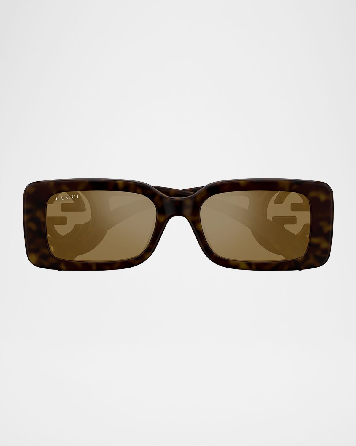 Gucci Monochrome GG Rectangle Acetate Sunglasses