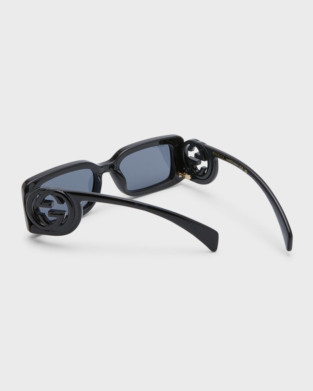 Gucci Monochrome GG Rectangle Acetate Sunglasses