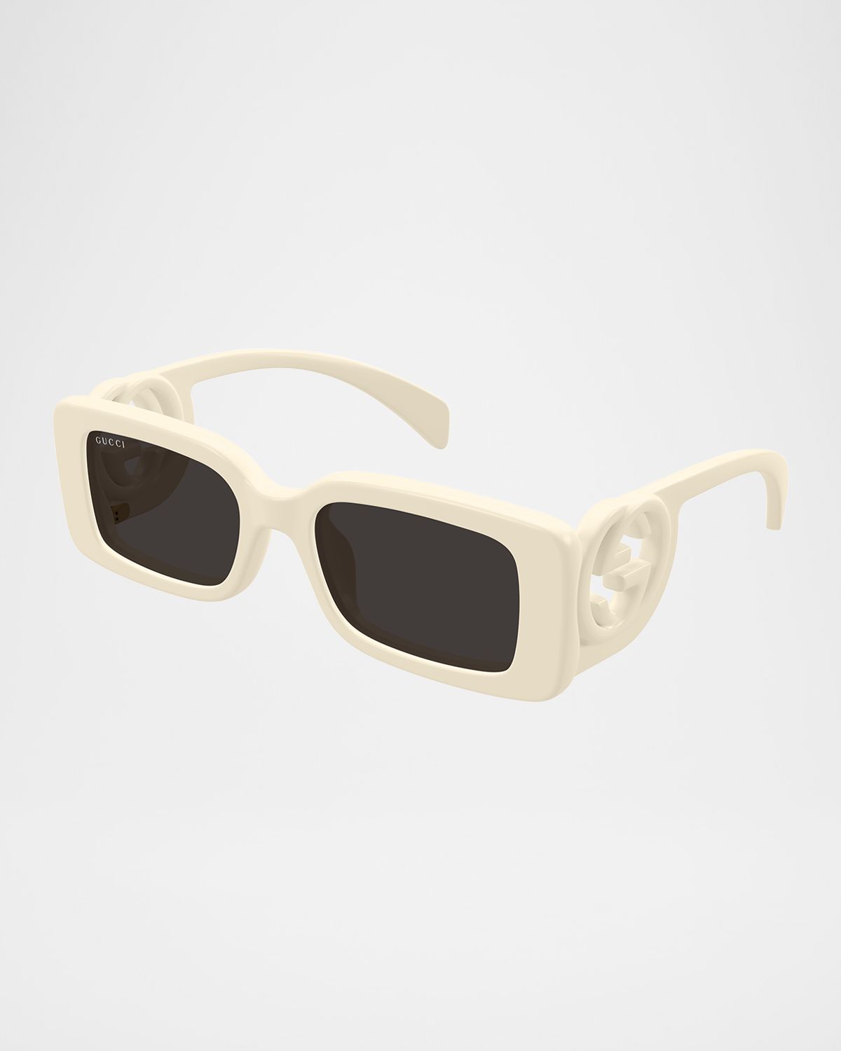 Gucci Monochrome GG Rectangle Acetate Sunglasses