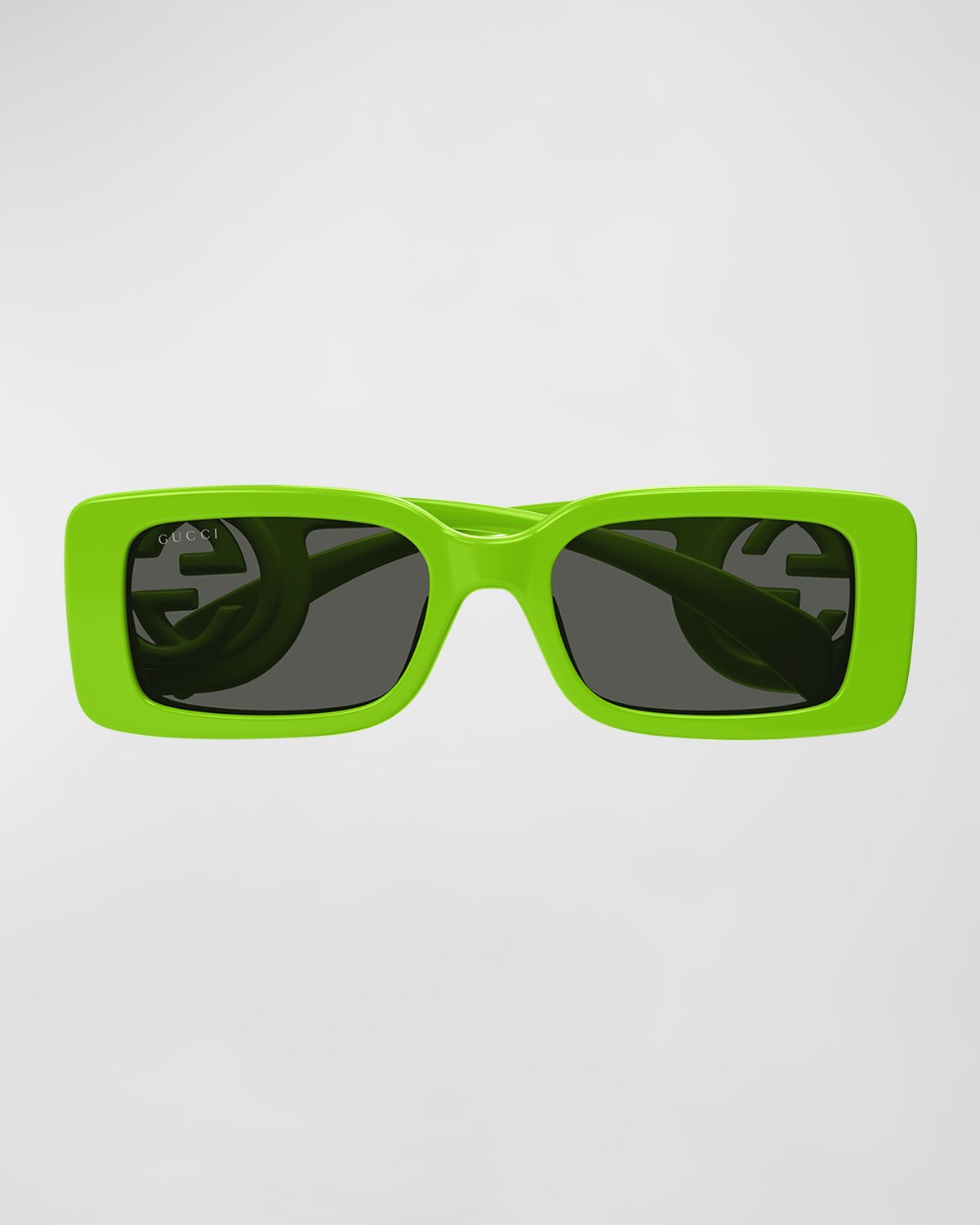 Gucci Monochrome GG Rectangle Acetate Sunglasses