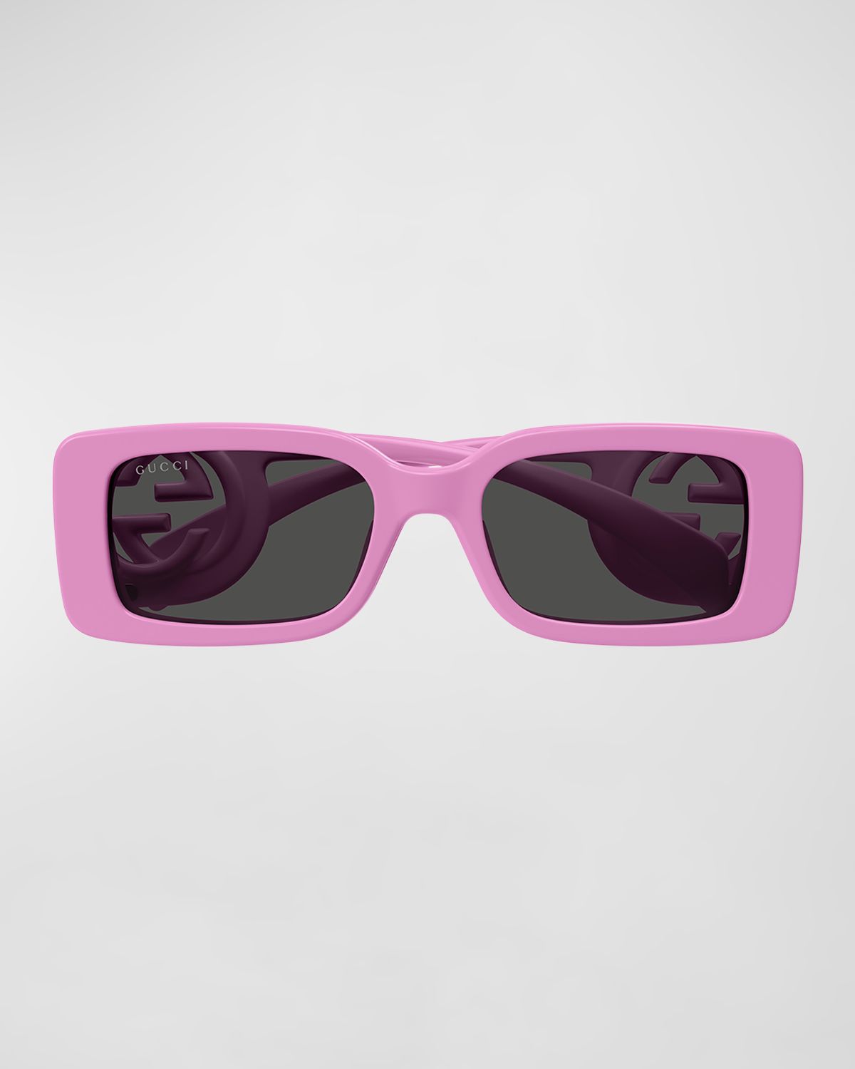 Gucci Monochrome GG Rectangle Acetate Sunglasses
