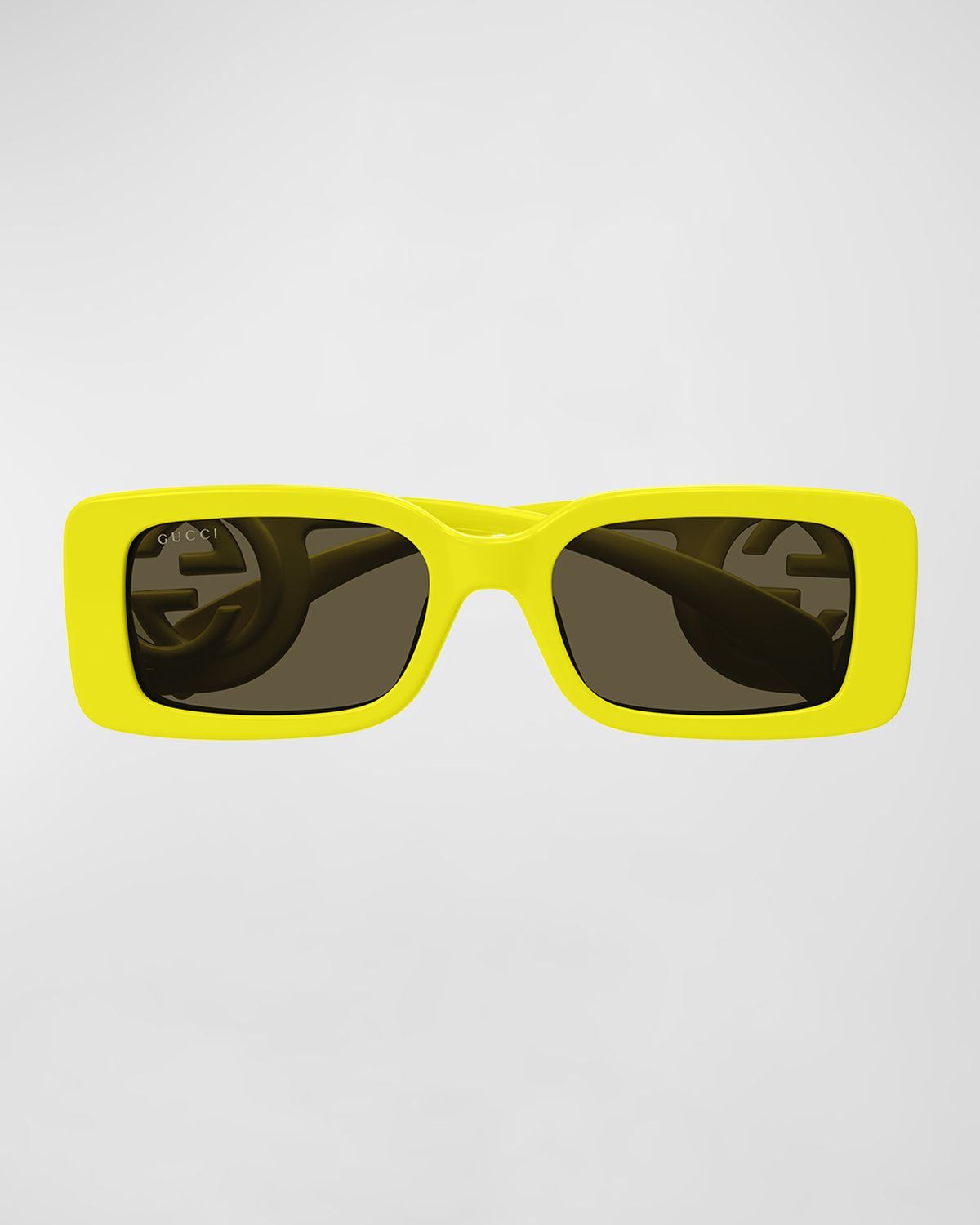 Gucci Monochrome GG Rectangle Acetate Sunglasses