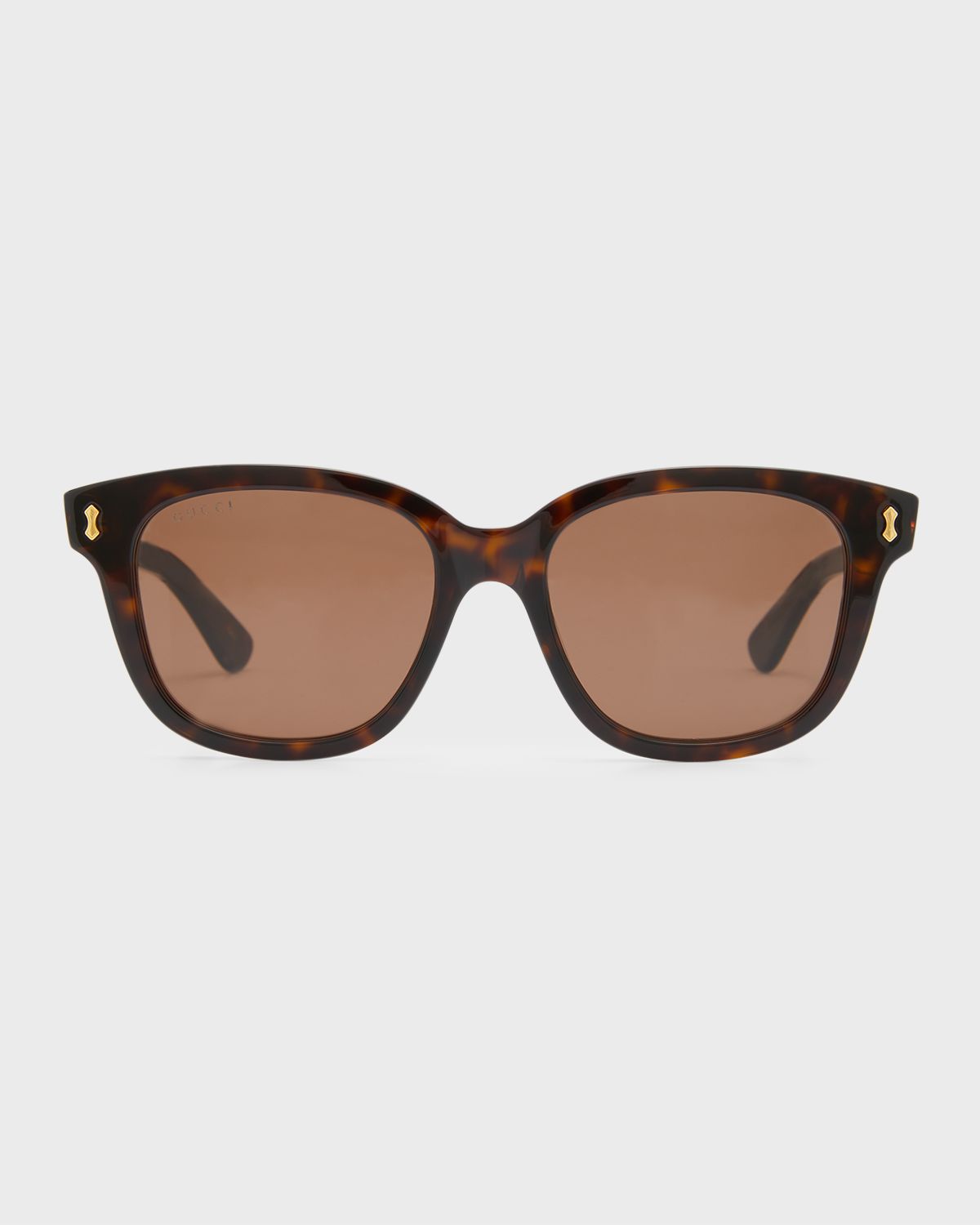 Gucci Men 's Temple Logo Rectangle Sunglasses