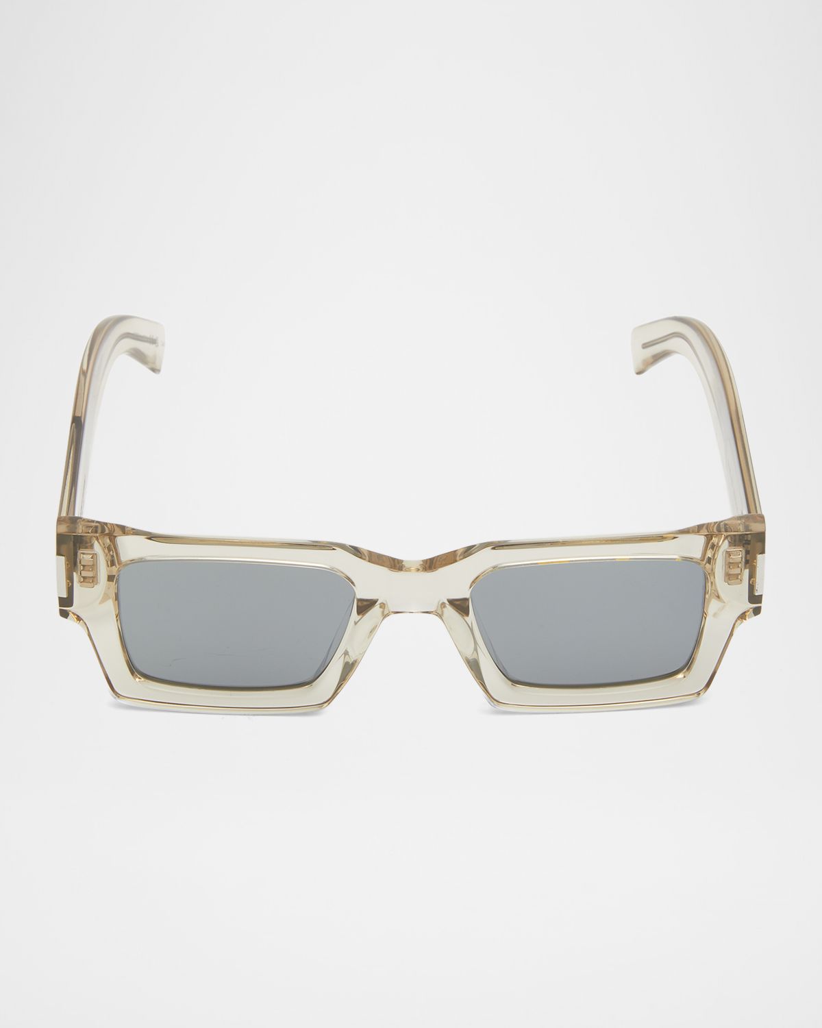 Saint Laurent Men 's Rectangle Acetate Sunglasses with Logo | Thumbnail 6 Saint Laurent Men 's Rectangle Acetate Sunglasses with Logo | Thumbnail 6