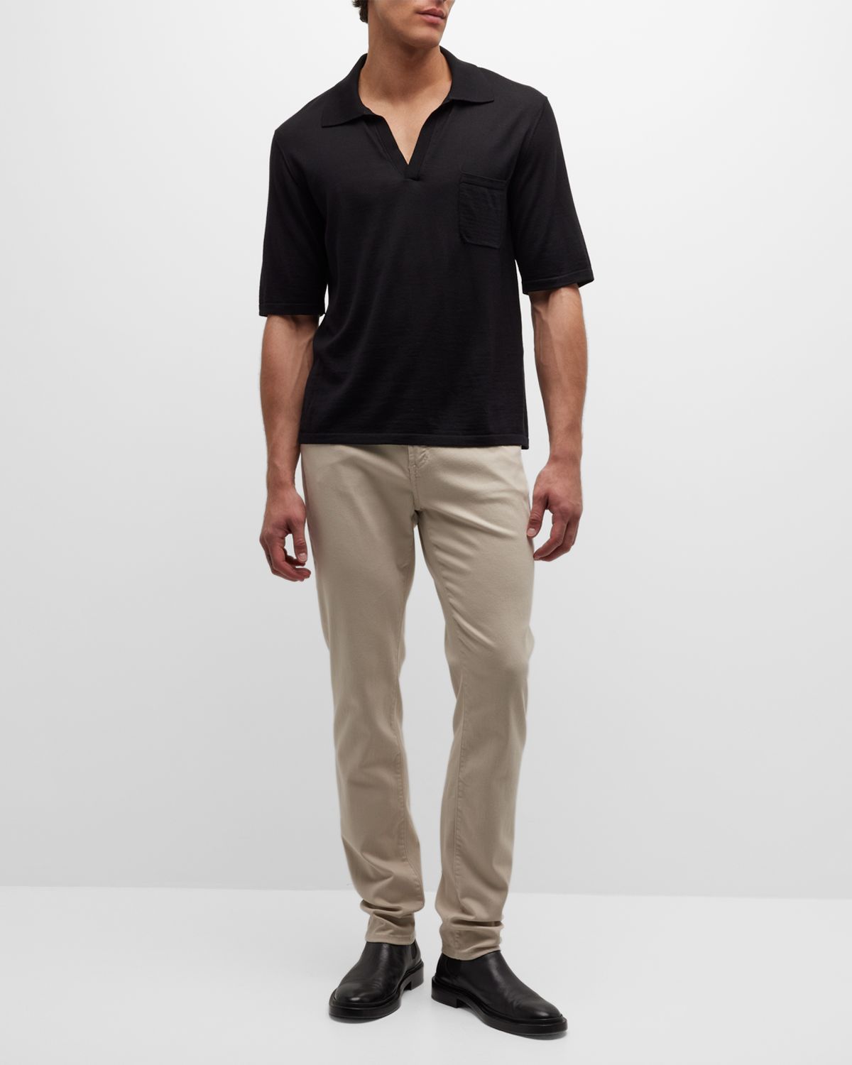 monfrere Men 's Parisian Luxe Brando Khaki Pants