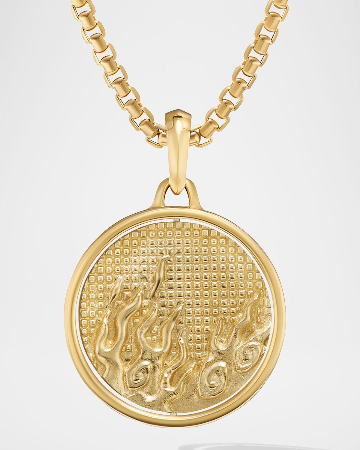 David Yurman Men 's Duality Pendant in 18K Gold, 30mm