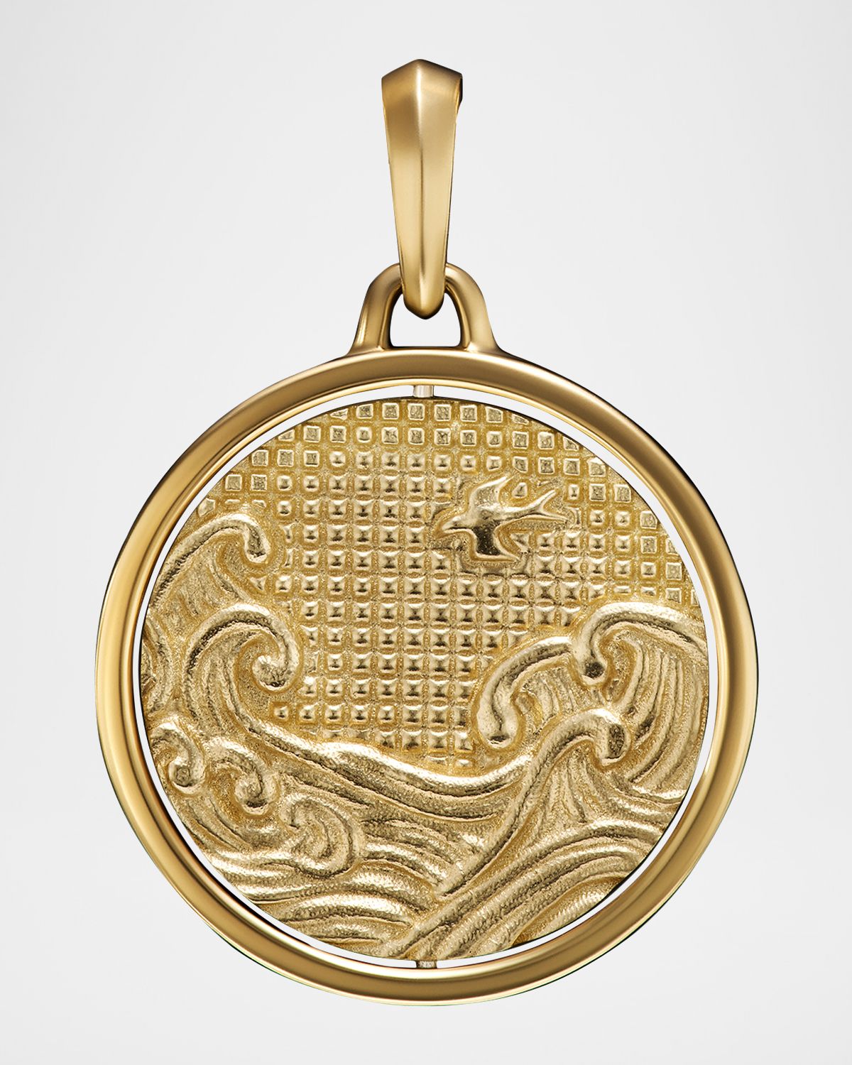 David Yurman Men 's Duality Pendant in 18K Gold, 30mm
