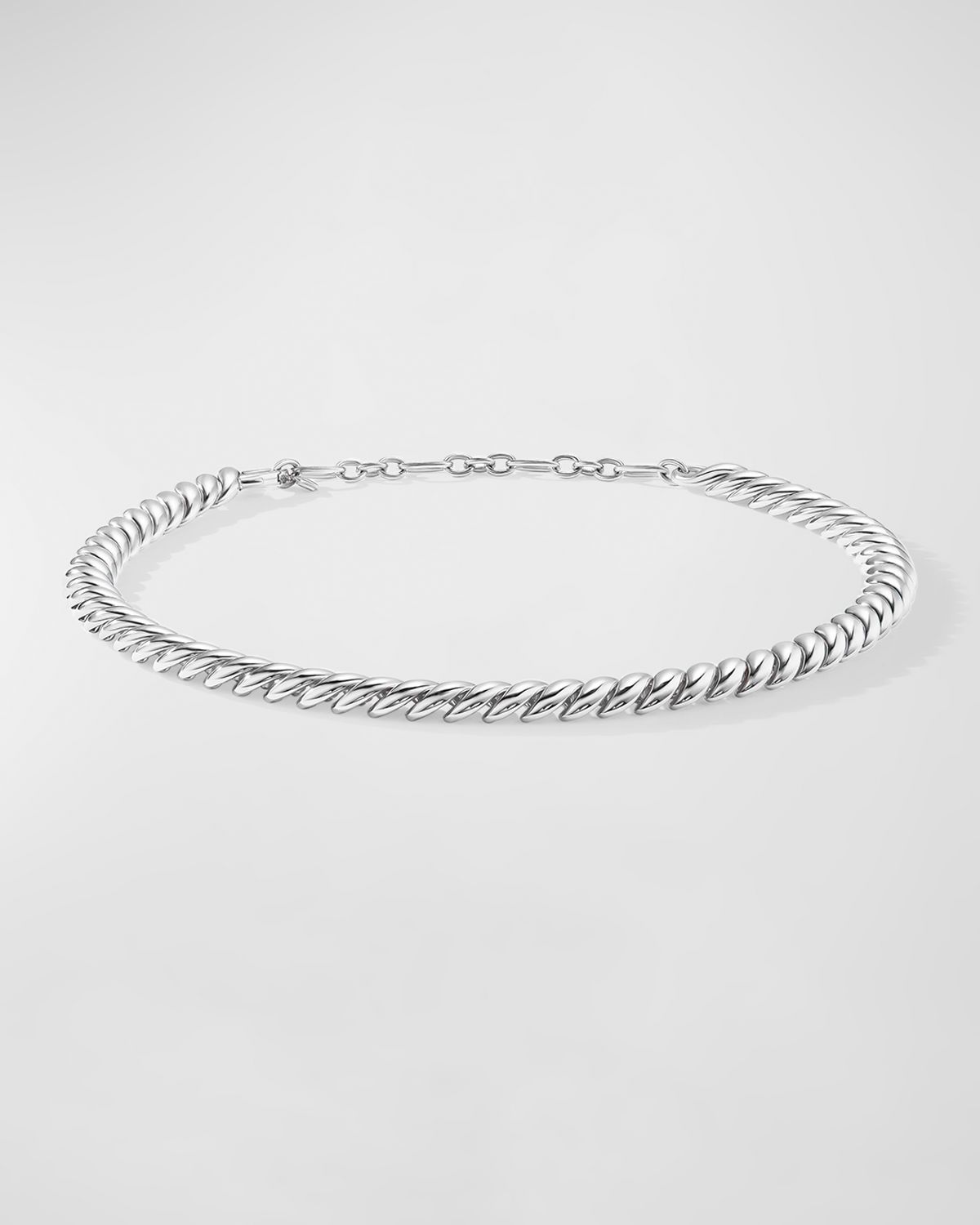 David Yurman Sculpted Cable Necklace in Silver, 8.5mm, 14.5-16"L