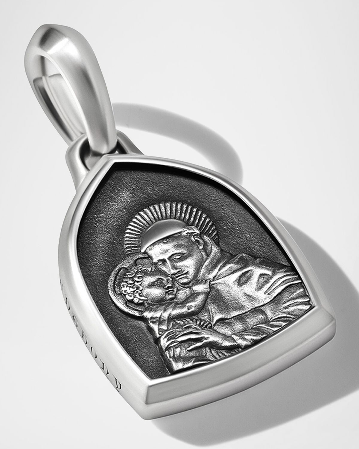 David Yurman Men 's St. Anthony Pendant in Silver, 21.8mm