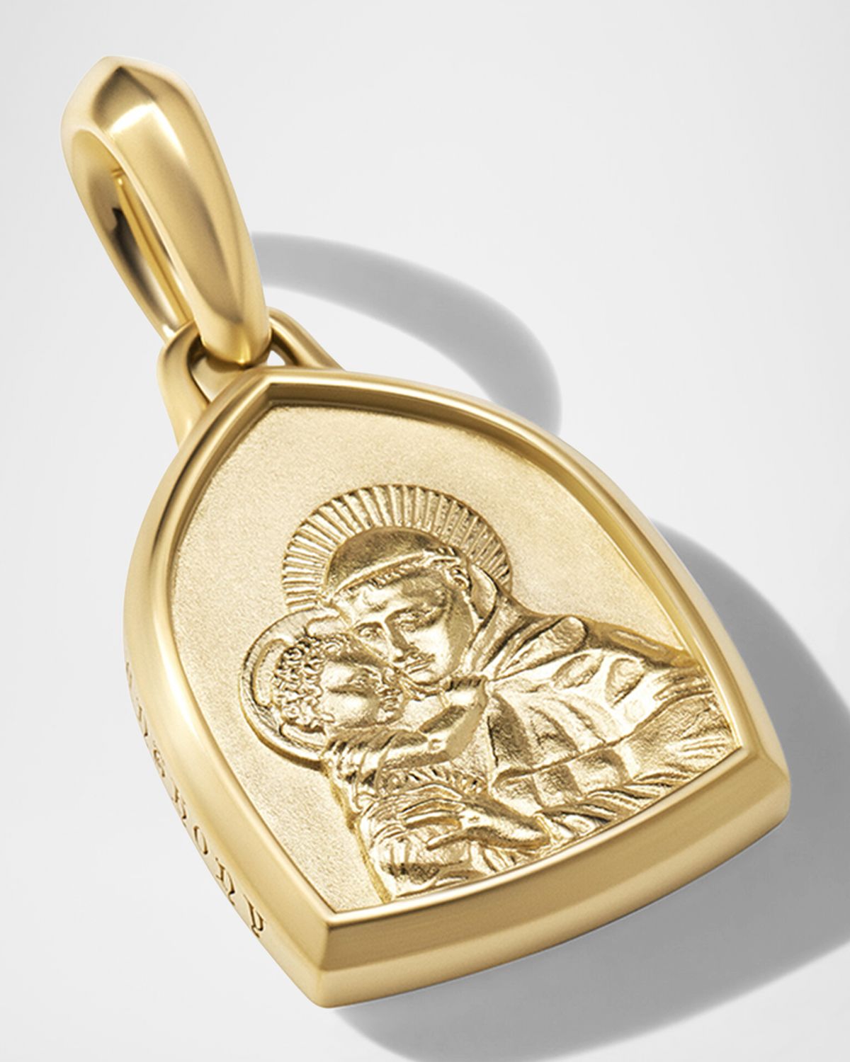 David Yurman Men 's St. Anthony Pendant in 18K Gold, 21.8mm