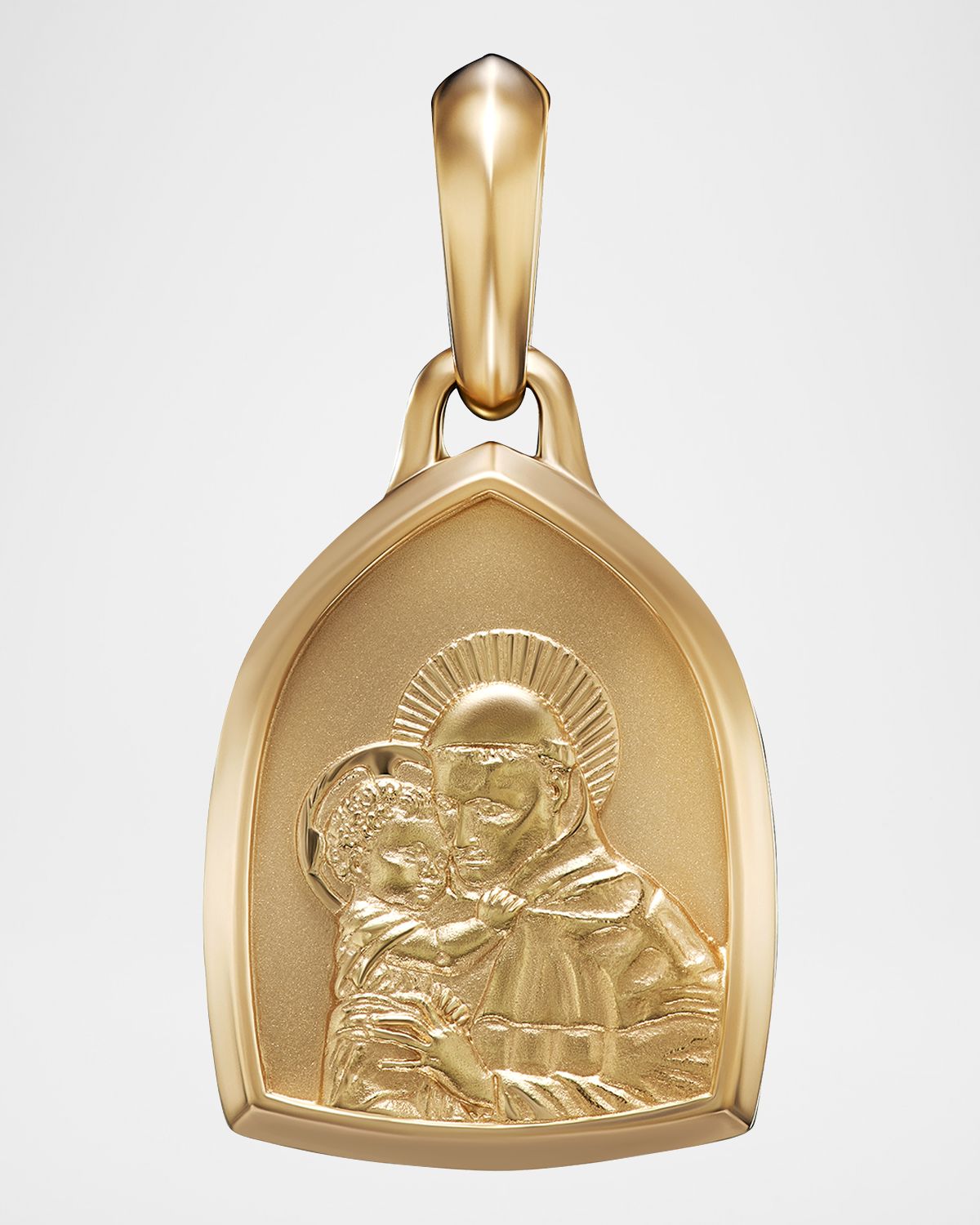 David Yurman Men 's St. Anthony Pendant in 18K Gold, 21.8mm
