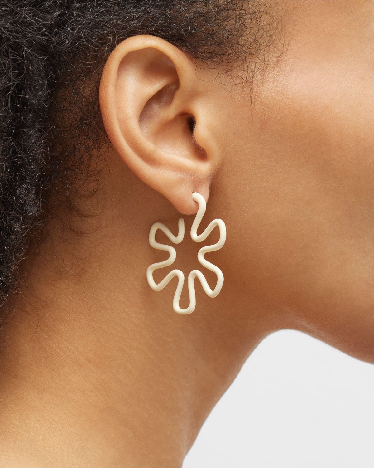 Bea Bongiasca Panna Flower Earrings with Enamel