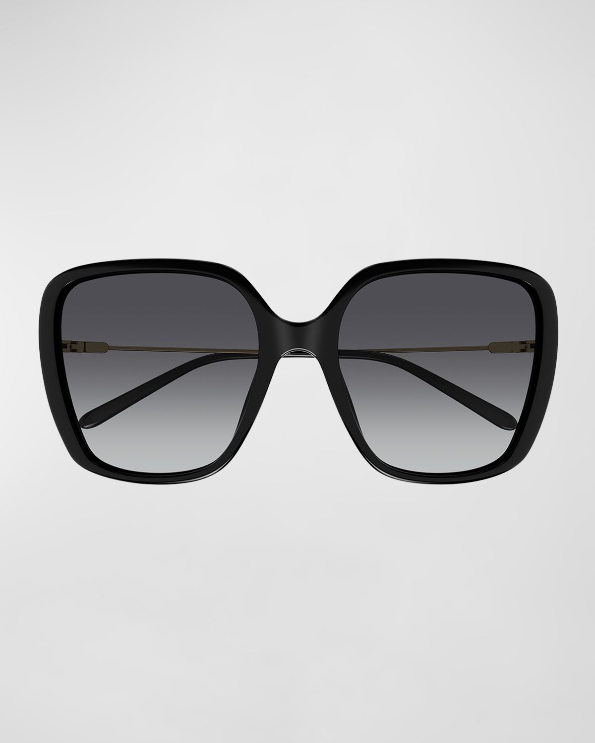 Chloe Square Acetate and Metal Sunglasses
