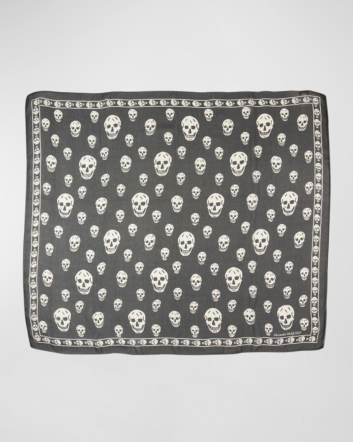 McQueen Skull Wool Scarf