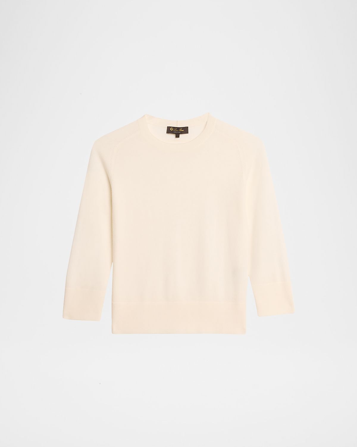 Loro Piana Girocollo Manica Neo Piuma Cashmere Sweater