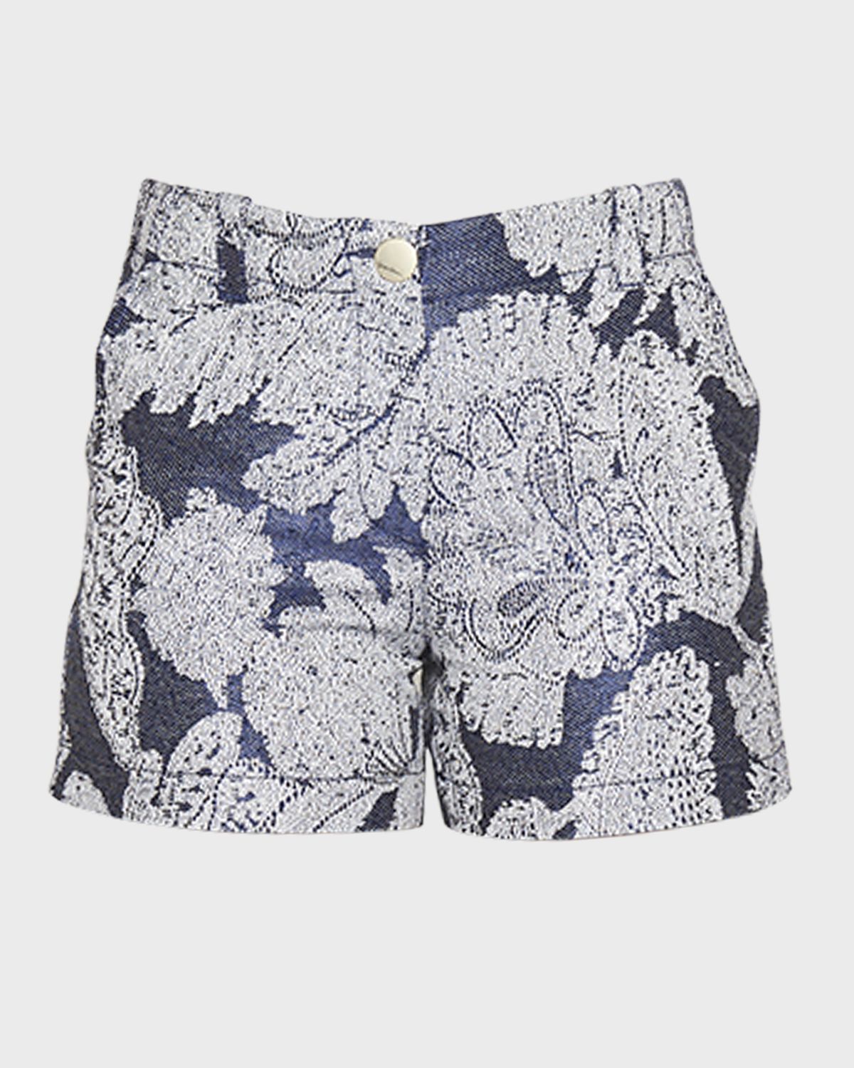Giorgio Armani Paisley High-Rise Shorts | Thumbnail 6 Giorgio Armani Paisley High-Rise Shorts | Thumbnail 6