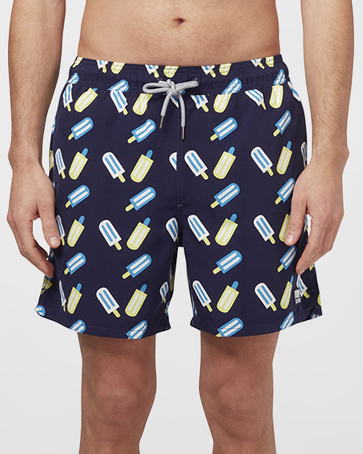 Tom & Teddy Men 's Lollipop-Print Swim Trunks