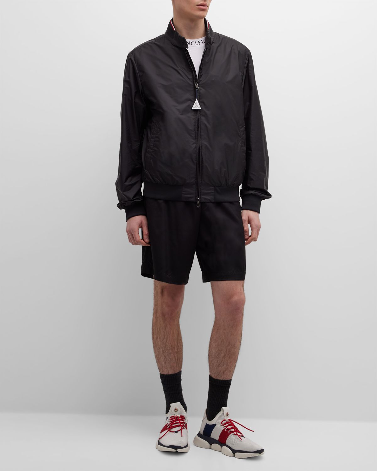 Moncler Men 's Reppe Nylon Zip Jacket