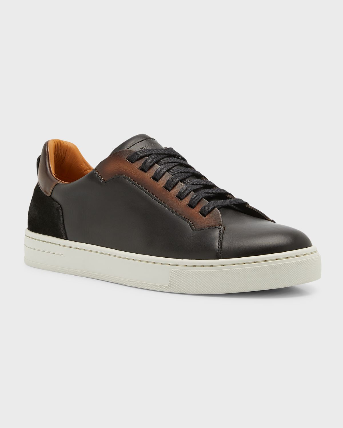 Magnanni Men 's Amadeo Bicolor Leather Low-Top Sneakers