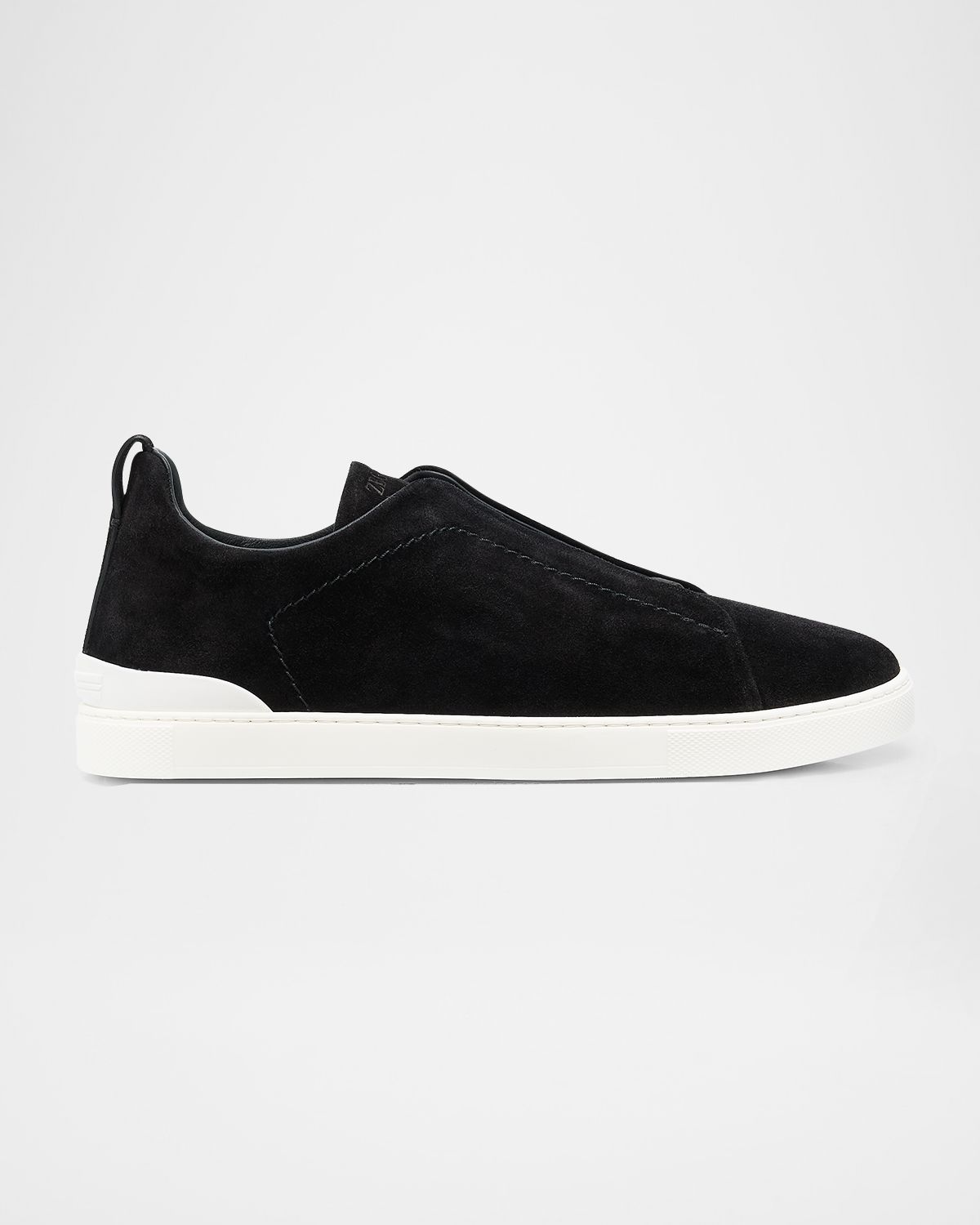 ZEGNA Men 's Triple Stitch Suede Sneakers