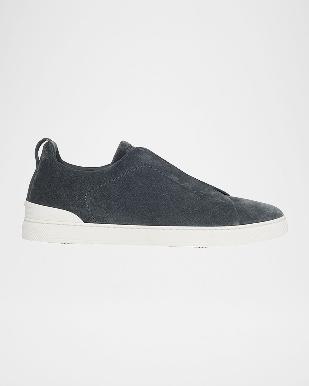 ZEGNA Men 's Triple Stitch Suede Sneakers
