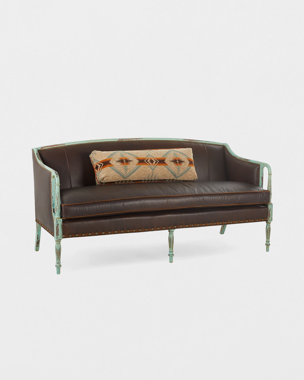 Old Hickory Tannery Trevin Leather Settee, 72.5" | Thumbnail 8 Old Hickory Tannery Trevin Leather Settee, 72.5" | Thumbnail 8
